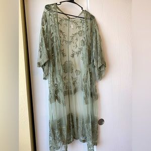 Brand new cover up lace kimono